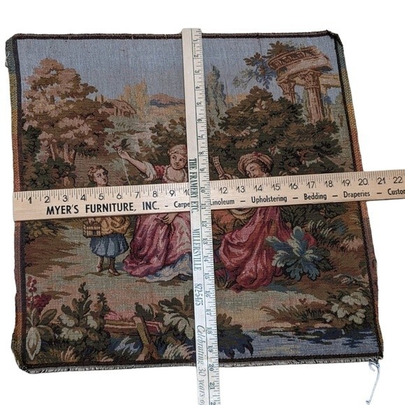 French tapestry wall woven romantic farmhouse - Picture 3 of 8